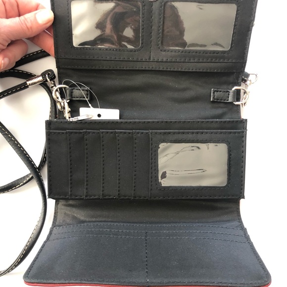 Crossbody Wallet Southwestern Style Red - Picture 7 of 9